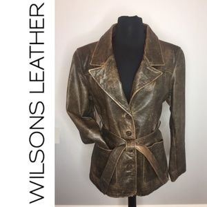 WILSONS Distressed Leather Jacket | Coat